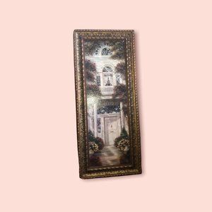 Nickels-Sortwell Mansion painting framed 18x42